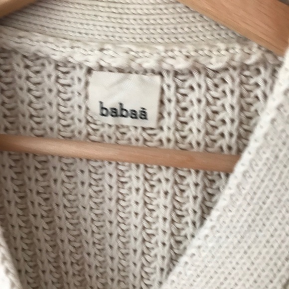 Babaa No. 18 cardigan in natural cotton, one size - Picture 8 of 8